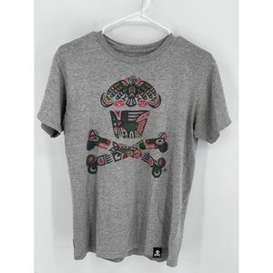 Johnny Cupcakes T Shirt Women’s Small‎ Gray Short Sleeve